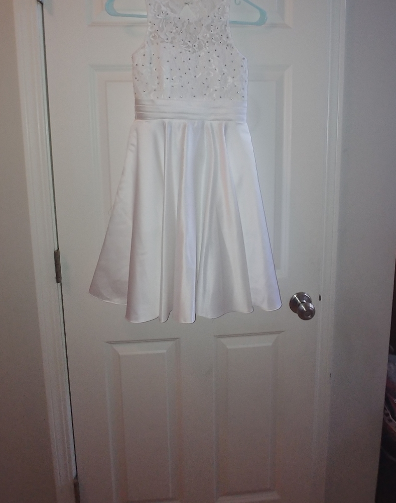 Girls New White Cocktail Dress